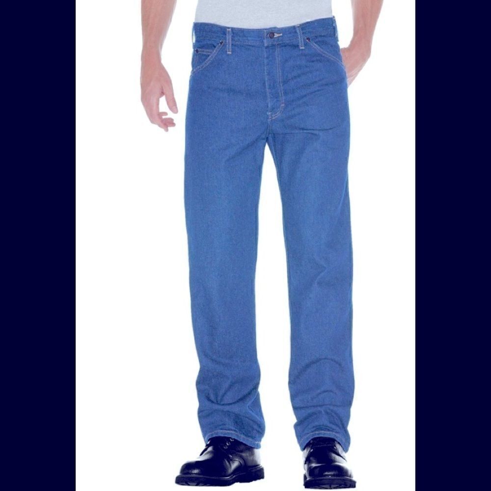 Dickies regular straight Fit Work Jeans Blue 46x32